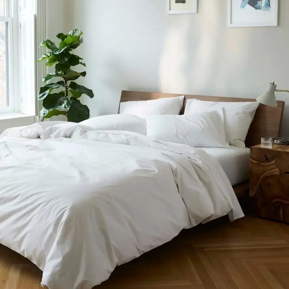 Brooklinen White Cotton King California King Duvet Cover